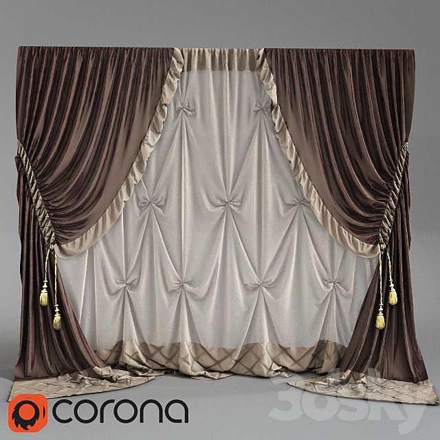 Curtain 3DSMax File - thumbnail 1