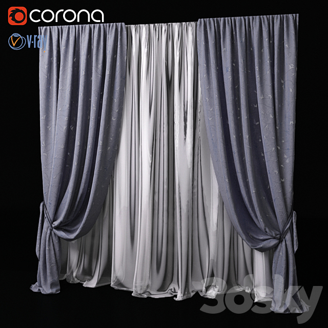 Curtain 3DSMax File - thumbnail 1