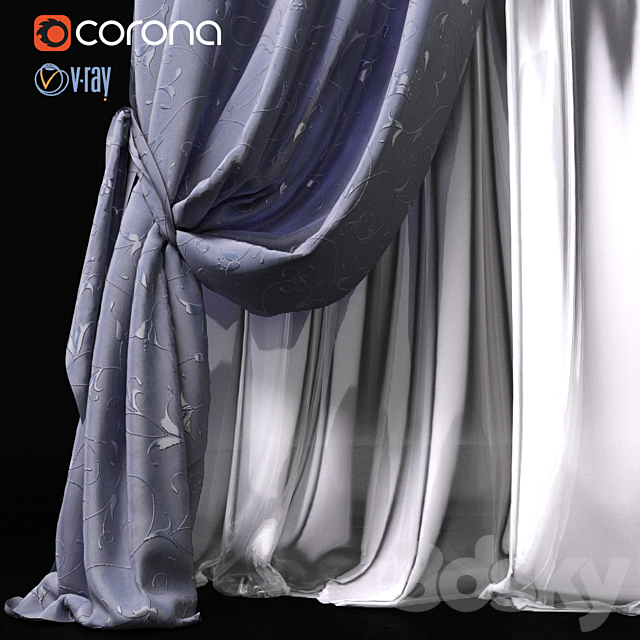 Curtain 3DSMax File - thumbnail 2