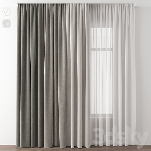 Curtain 3DSMax File - thumbnail 1