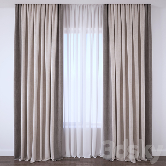 Curtain 3DSMax File - thumbnail 1