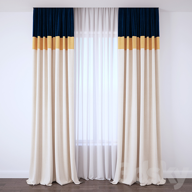 Curtain 3DSMax File - thumbnail 1