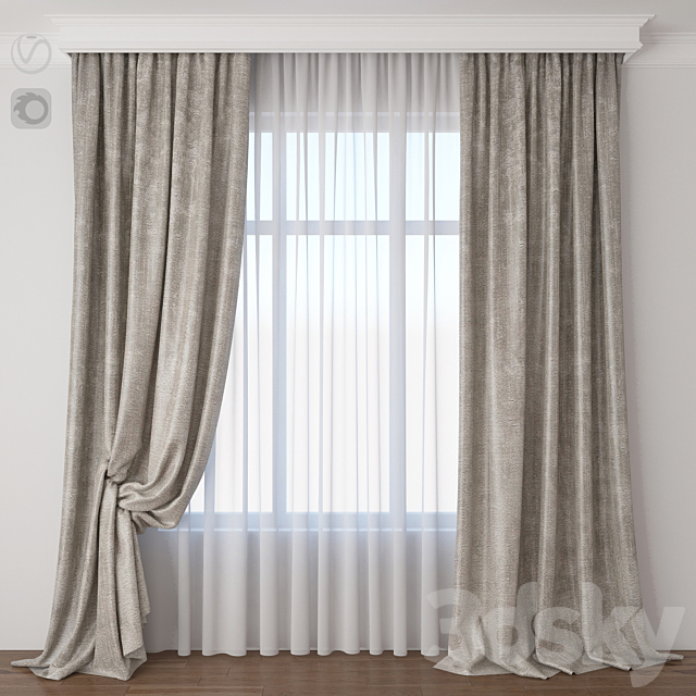 Curtain 3DSMax File - thumbnail 1