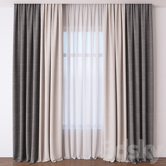 Curtain 3DSMax File - thumbnail 1