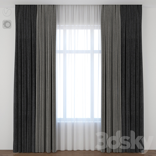 Curtain 3DSMax File - thumbnail 1