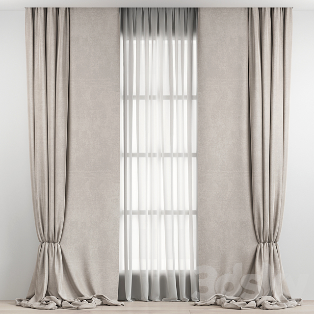 Curtain 3DSMax File - thumbnail 1