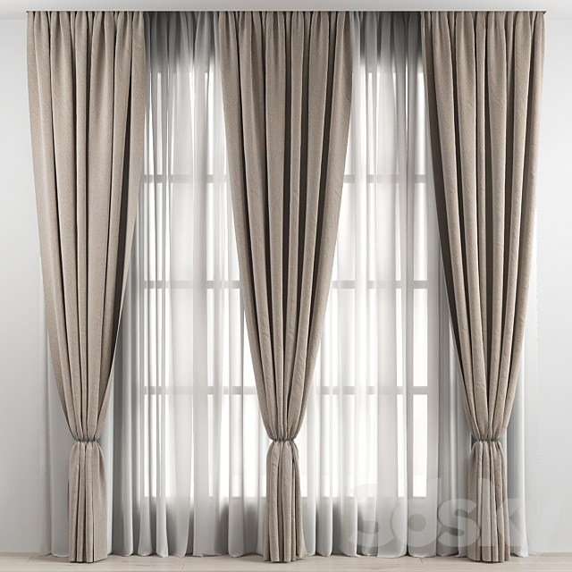 Curtain 3DSMax File - thumbnail 1