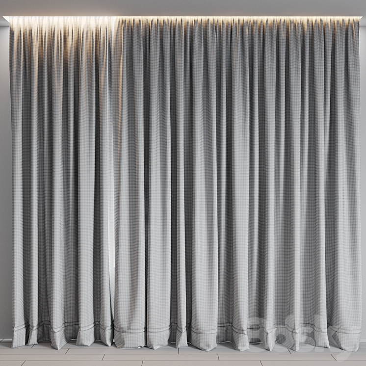 curtain 4 3DS Max - thumbnail 2