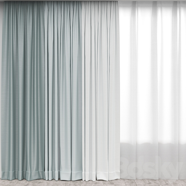 Curtain 4 3ds Max - thumbnail 1