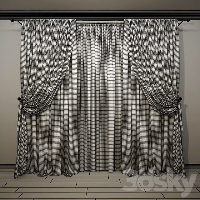 Curtain-4 3DS Max Model - thumbnail 2