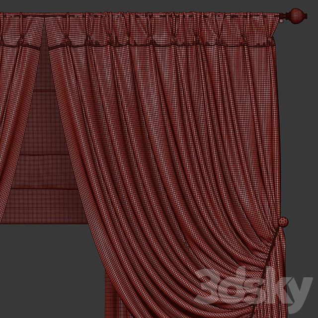 Curtain #4 3DSMax File - thumbnail 5