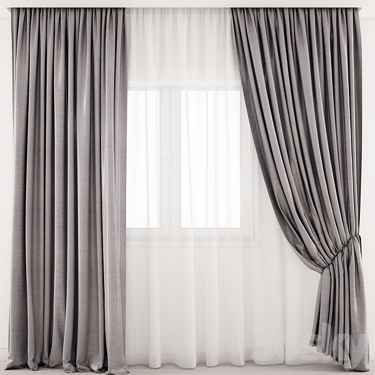 Curtain 40 3DS Max - thumbnail 1