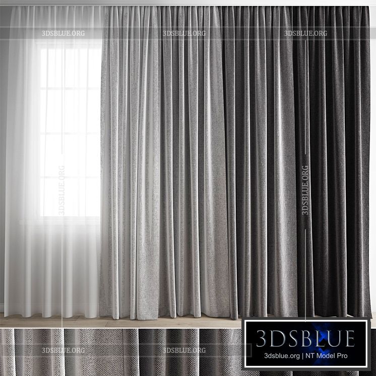 Curtain 404 3DS Max - thumbnail 3