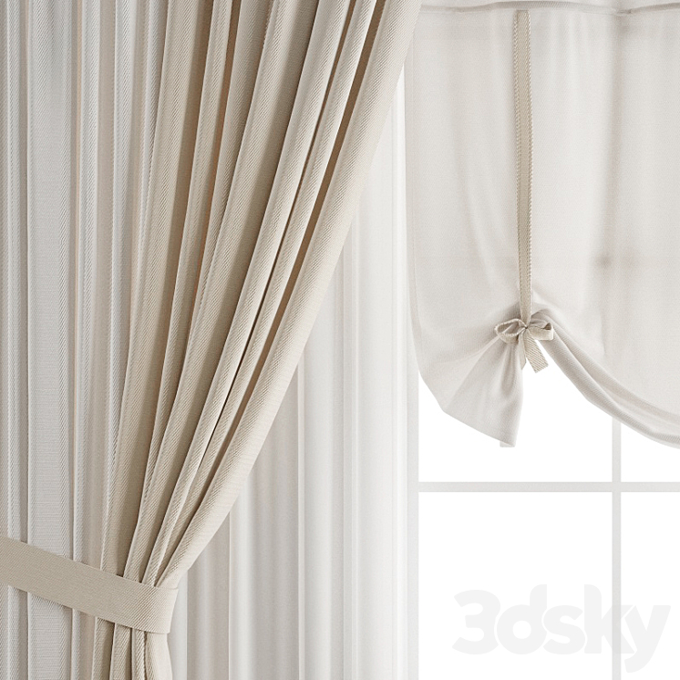 Curtain 413 3DS Max Model - thumbnail 2