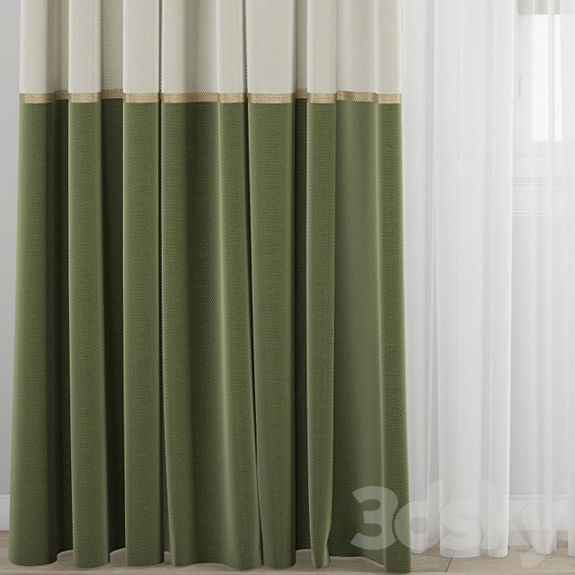 Curtain 417 3DS Max Model - thumbnail 2