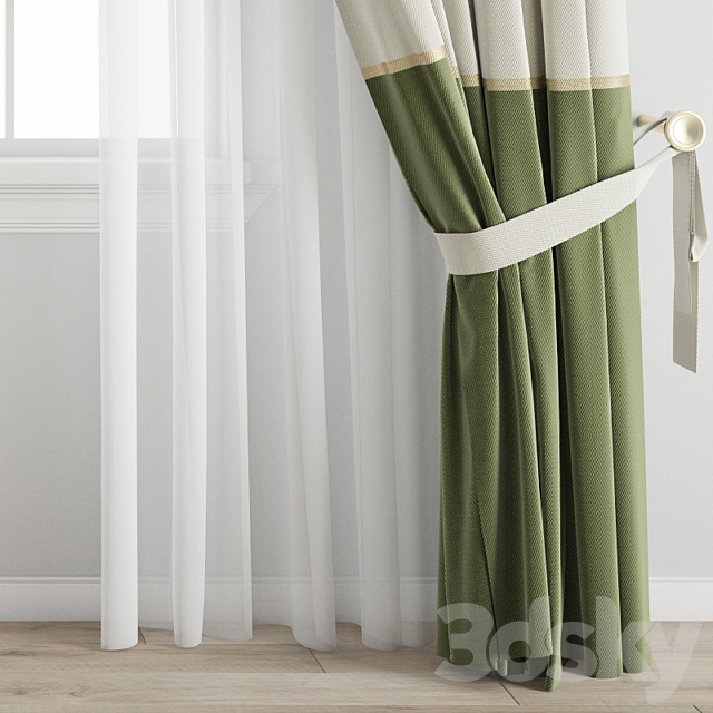 Curtain 417 3DS Max Model - thumbnail 3