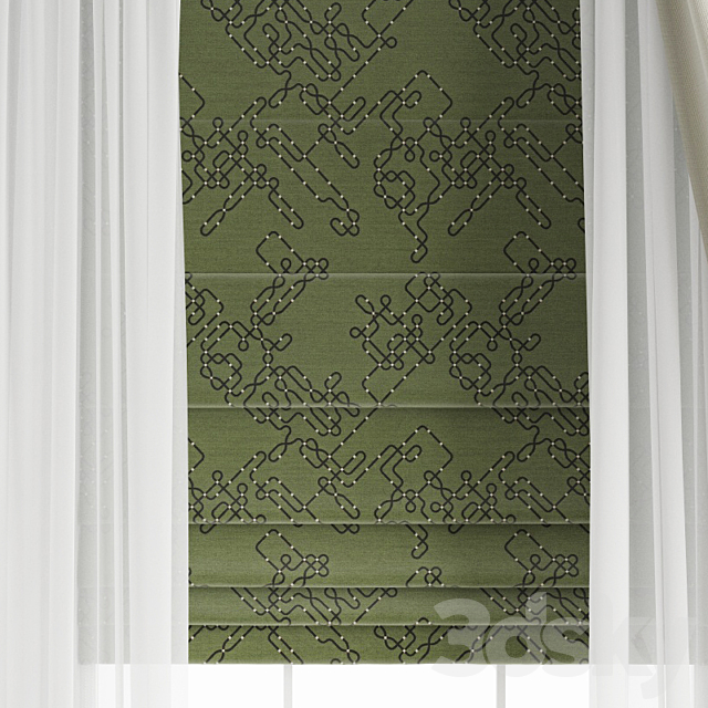 Curtain 417 3DS Max Model - thumbnail 4