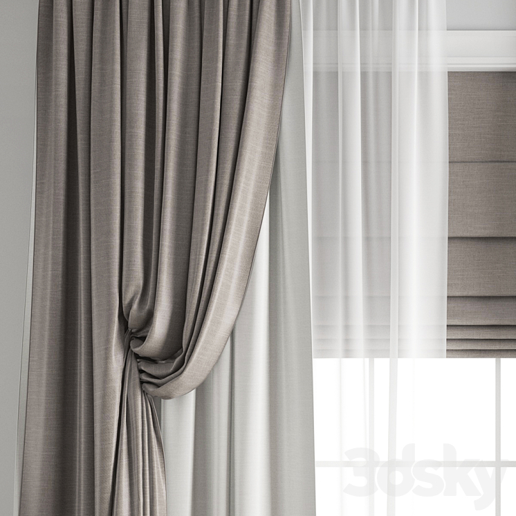 Curtain 428 3DS Max Model - thumbnail 2