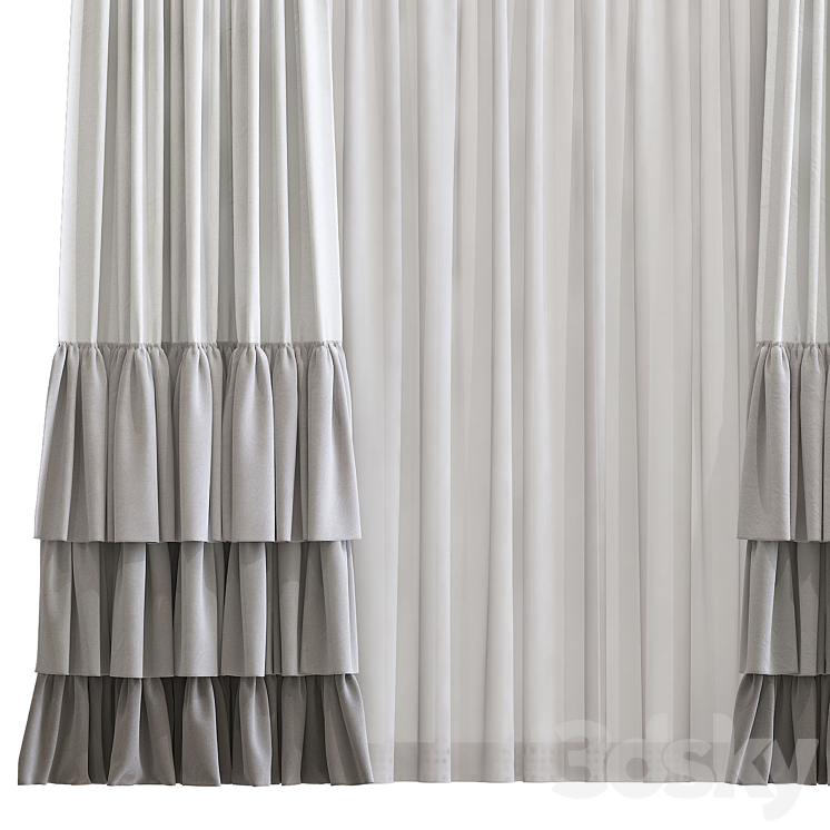 Curtain #43 3DS Max - thumbnail 2