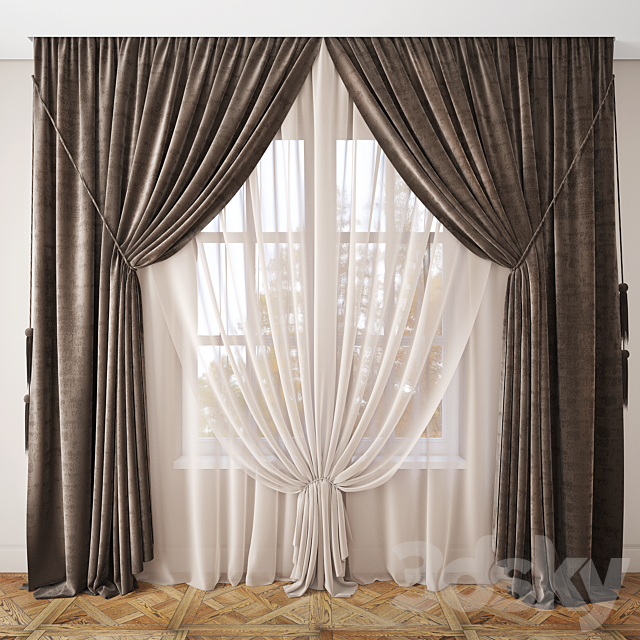 Curtain 43 3DSMax File - thumbnail 1