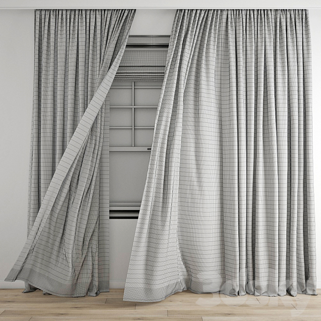 Curtain 432_Wind blowing effect 12 3DSMax File - thumbnail 6