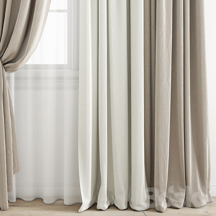 Curtain 436 3DS Max Model - thumbnail 2