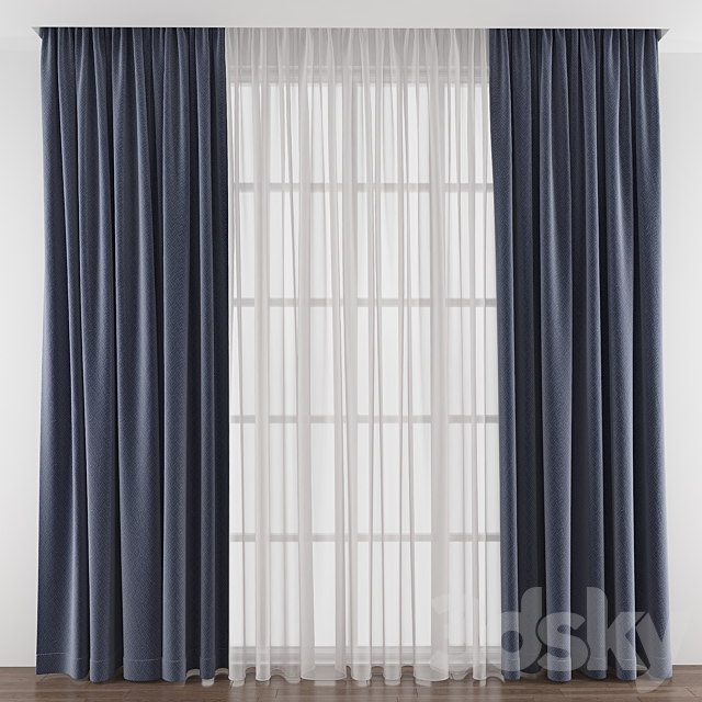 Curtain 436 3DSMax File - thumbnail 1