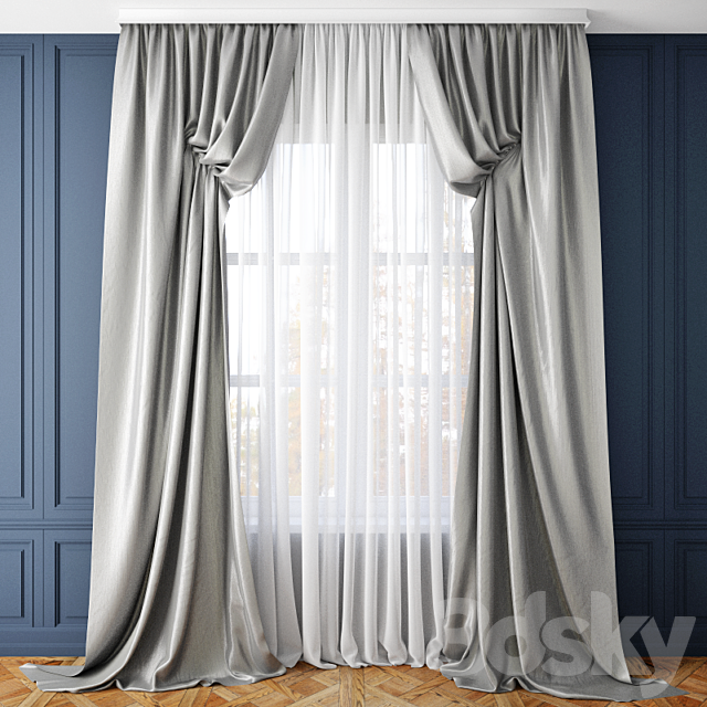 Curtain 44 3DSMax File - thumbnail 1