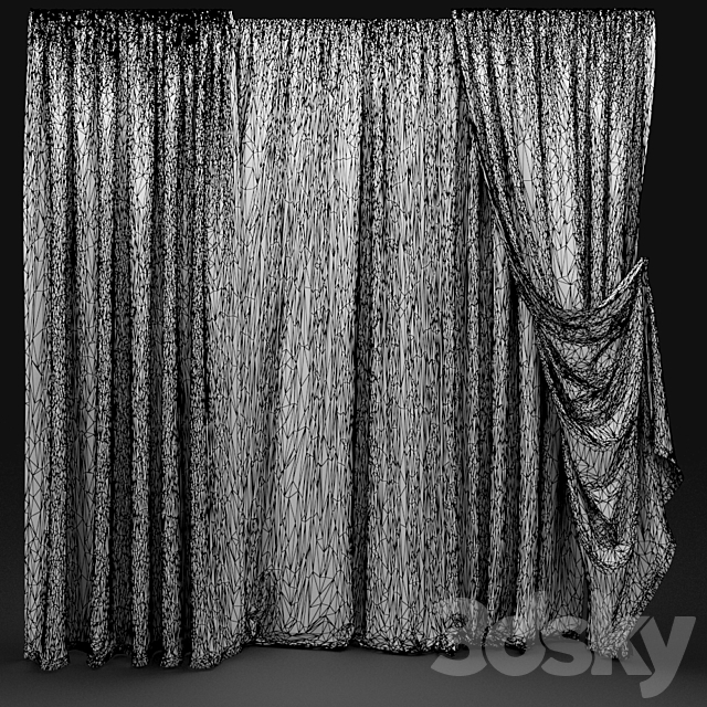 Curtain 444 3DSMax File - thumbnail 4