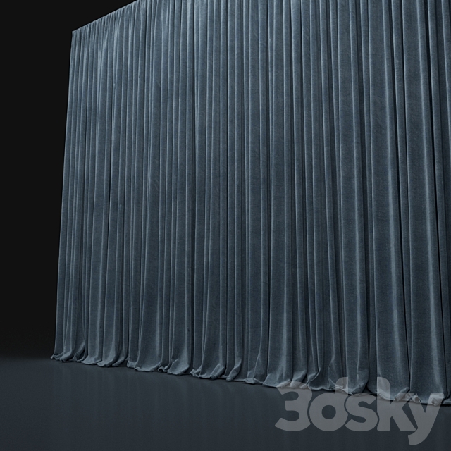 Curtain 458 3DS Max Model - thumbnail 3