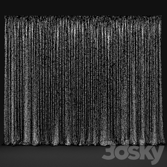 Curtain 458 3DS Max Model - thumbnail 4