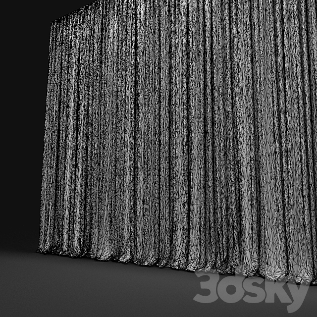 Curtain 458 3DS Max Model - thumbnail 5