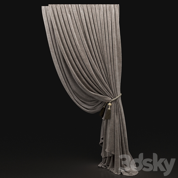 Curtain 461 3DS Max - thumbnail 1