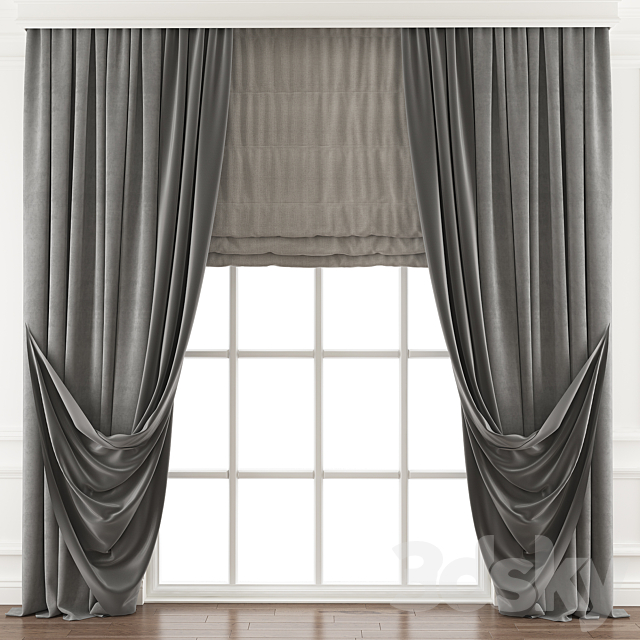 Curtain 467 3DS Max Model - thumbnail 1