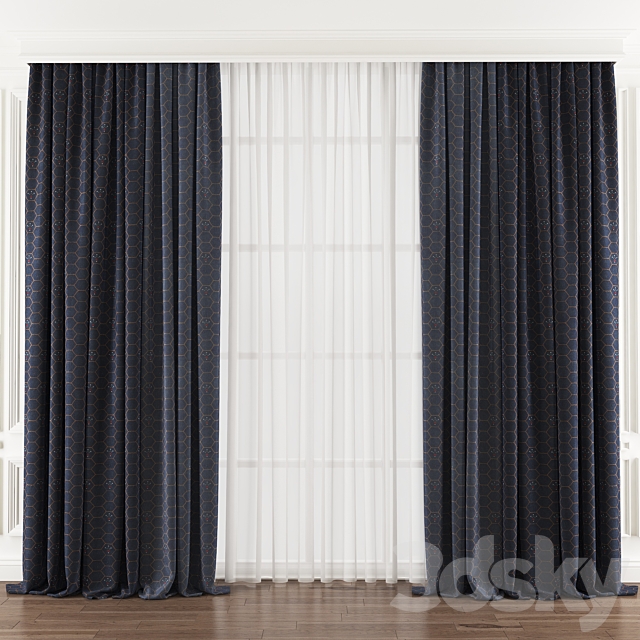 Curtain 475 3DS Max Model - thumbnail 1