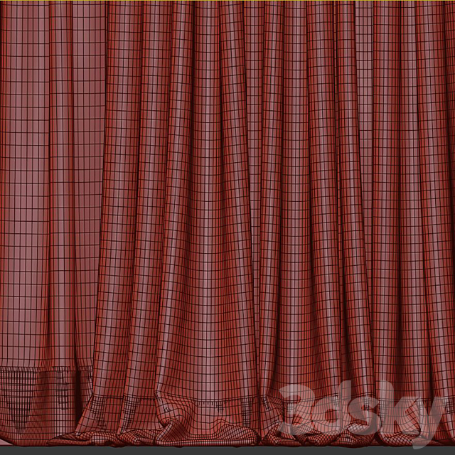 Curtain #481 3DS Max Model - thumbnail 5