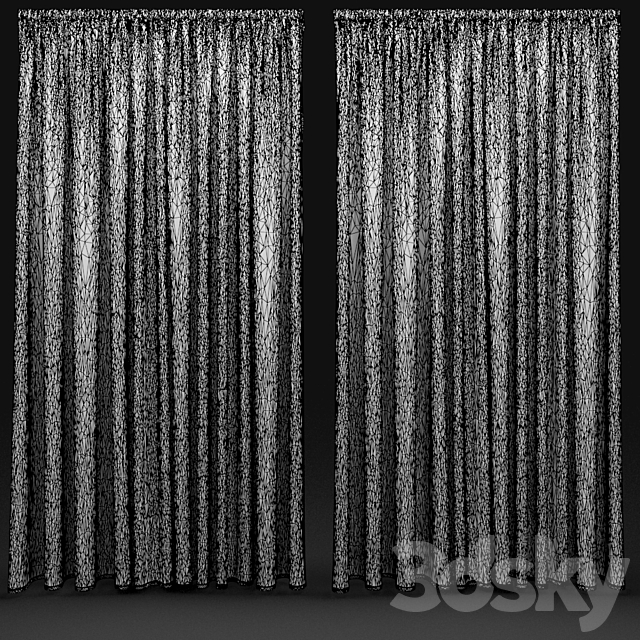 Curtain 495 3DS Max Model - thumbnail 4