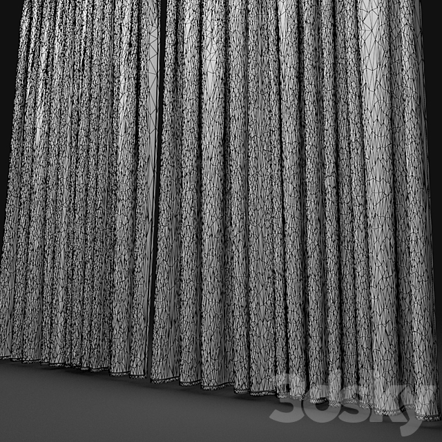 Curtain 495 3DS Max Model - thumbnail 5