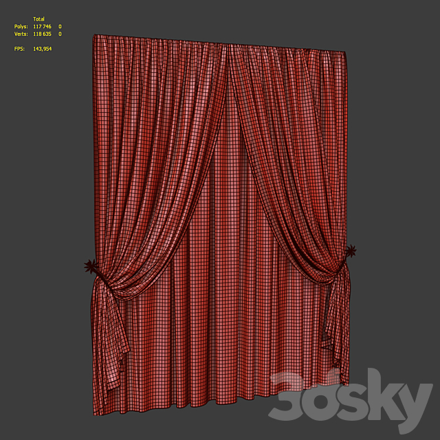 Curtain 5 3DSMax File - thumbnail 3