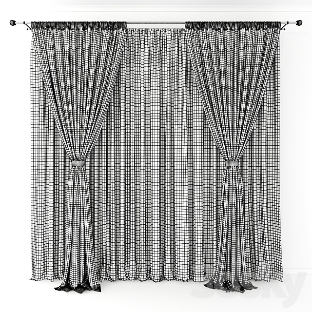 Curtain 50 3DS Max Model - thumbnail 2