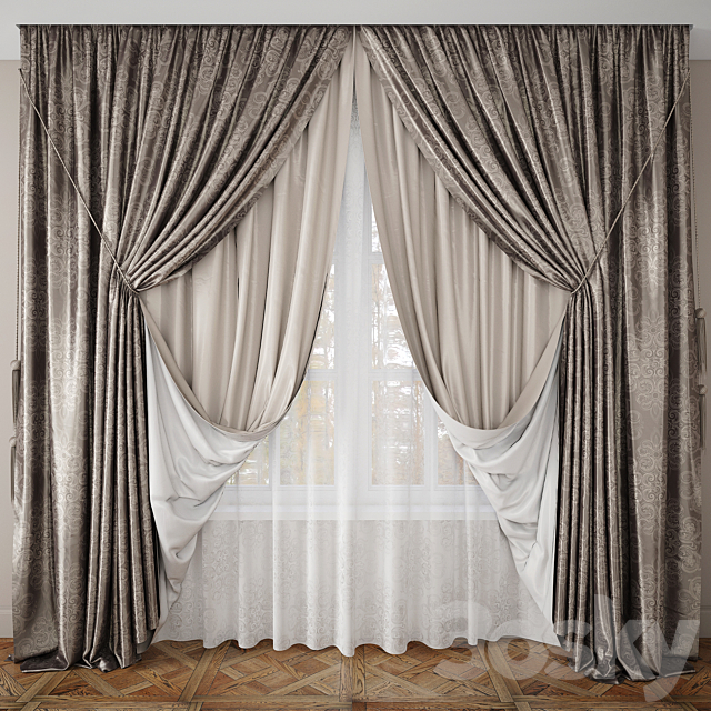 Curtain 50 3DSMax File - thumbnail 1