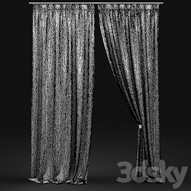 Curtain 508 3DS Max Model - thumbnail 4