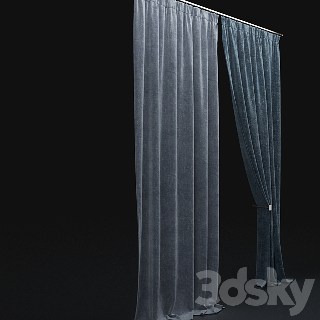 Curtain 511 3DS Max Model - thumbnail 2