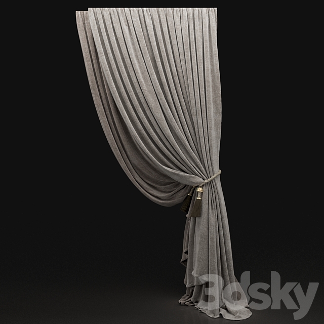 Curtain 518 3ds Max - thumbnail 1