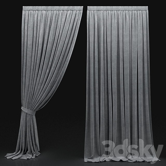 Curtain 519 3ds Max - thumbnail 1