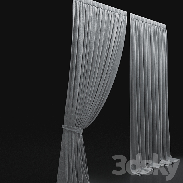 Curtain 519 3ds Max - thumbnail 2