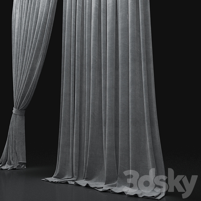 Curtain 519 3ds Max - thumbnail 3