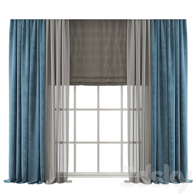 Curtain 521 3DSMax File - thumbnail 1