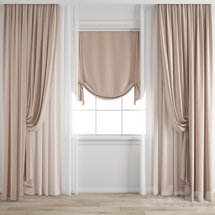 Curtain 522 3DS Max Model - thumbnail 3