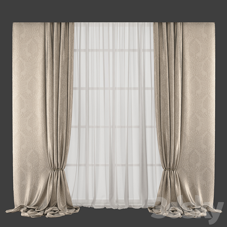 Curtain 523 3DS Max - thumbnail 1